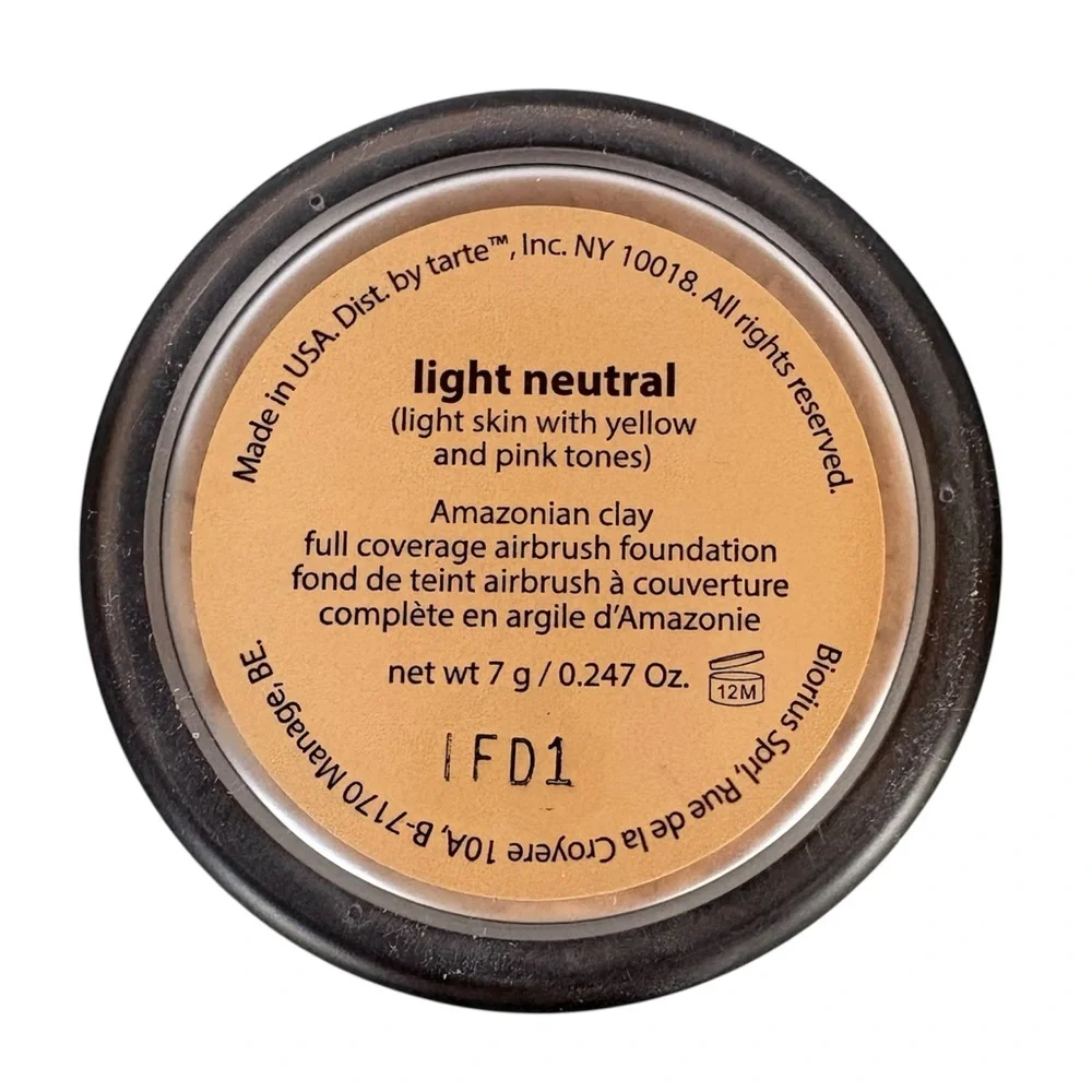 🔴 NEW Tarte Amazonian Clay Full Coverage Airbrush Foundation - Light Neutral